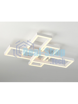 Потолочный светодиодный светильник Ambrella light FA1001/2+2 WH белый 65W 3000K-6400K 550*453*130 (ПДУ ИК)