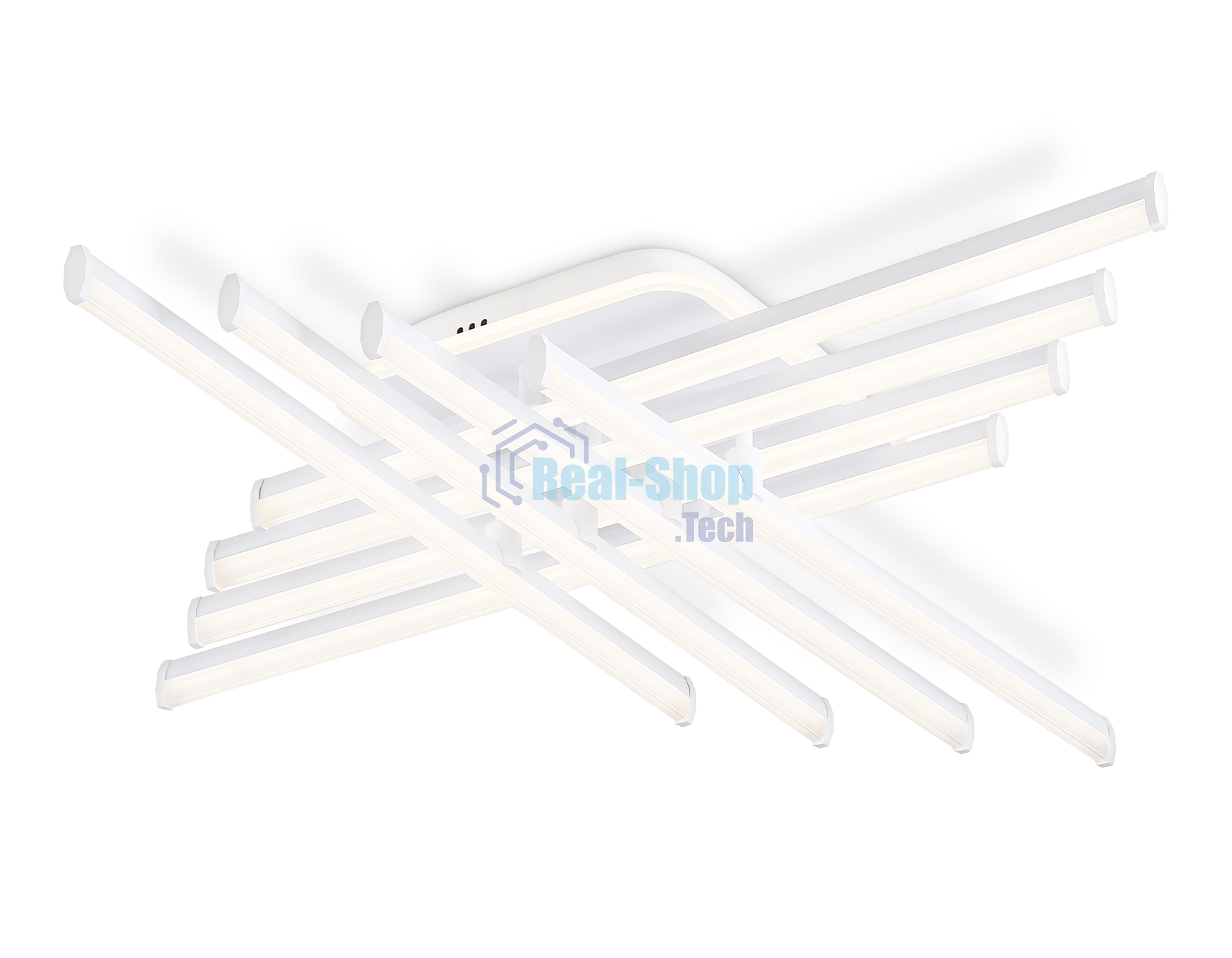 Потолочный светодиодный светильник Ambrella light FL6261 WH белый 130W 3000K-6400K 810*810*130 (ПДУ ИК)