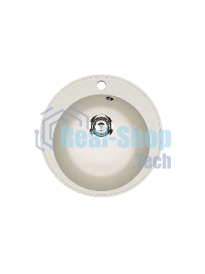 Мойка для кухни BAU Dream Pro D 48, без выпуска, белый песок