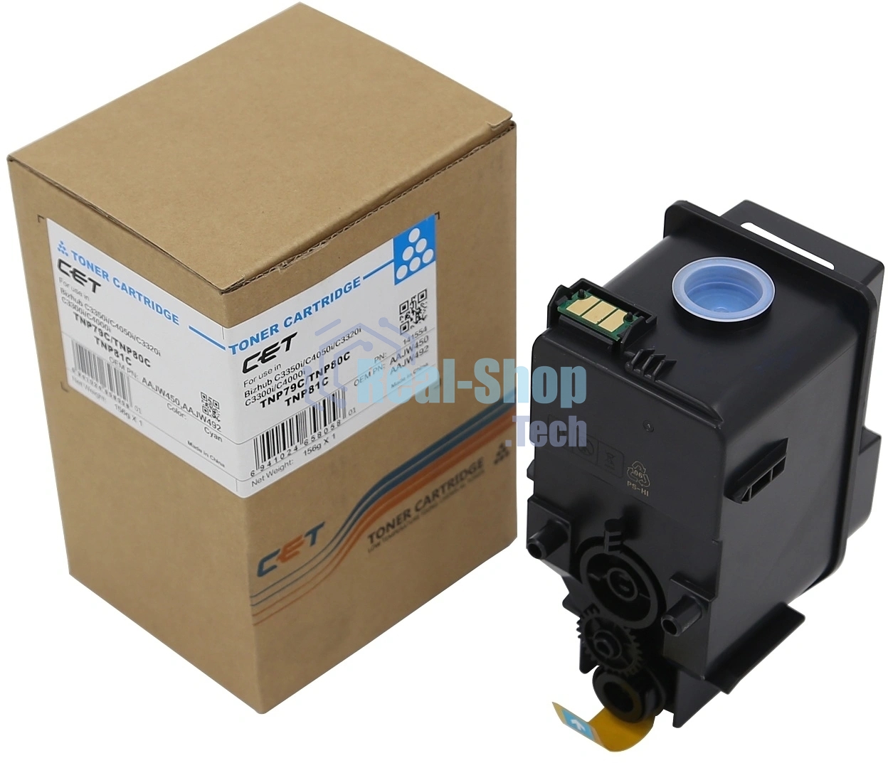 Картридж лазерный (CPT) для Konica Minolta Bizhub C3350i CET Cyan, (EUR/AP), 156г, CET141554