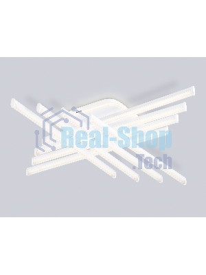 Потолочный светодиодный светильник Ambrella light FL6261 WH белый 130W 3000K-6400K 810*810*130 (ПДУ ИК)