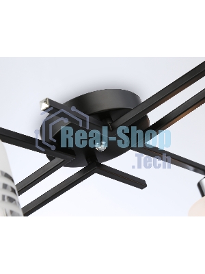 Светильник Ambrella light TR303212/4 BK/CH/SM/FR черный/хром/дымчатый/белый матовый E27*4 max 60W D515*200