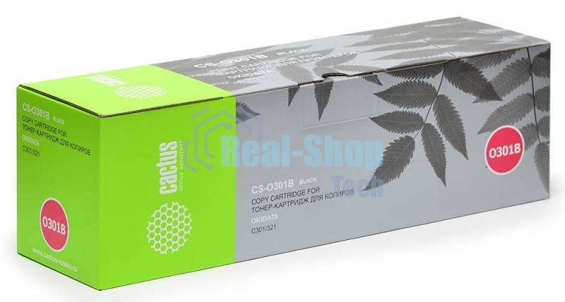 Картридж лазерный Cactus CS-O301BK черный (2200 стр.) для OKI C301/321