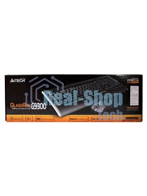 Комплект клавиатура+мышь A4TECH 9300F беспроводной, USB, 2000 DPI, чёрный