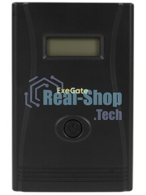 Источник бесперебойного питания ExeGate Smart LB-2200.LCD.AVR.4SH (2200VA/1300W, цветной LCD, AVR, 4*Schuko, батарея 12V 9Ah - 2 шт., металлический корпус, Black)