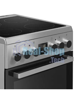 Плита электрическая Maunfeld MEC55CS08D серебристый, конфорок 4 шт, духовка 60 л, 50 см x 85 см x 60 см
