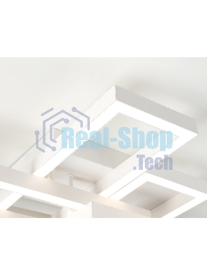Потолочный светодиодный светильник Ambrella light FA1001/2+2 WH белый 65W 3000K-6400K 550*453*130 (ПДУ ИК)