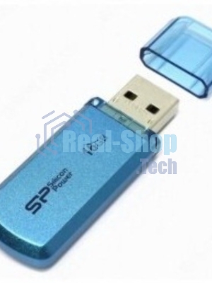 Флешка USB Silicon Power Helios 101 (SP016GBUF2101V1B), 16Gb, USB 2.0, Type-A, R/W 18/12, голубой