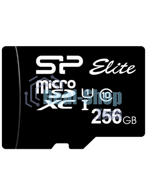 Флеш карта microSDXC 256Gb Class10 Silicon Power SP256GbSTXBV1V20 Elite w/o adapter