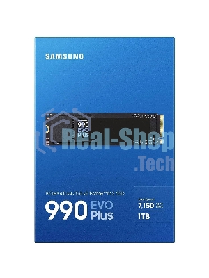 Накопитель SSD Samsung 990 EVO Plus, 1024 Gb, M.2 2280, PCIe 4.0 x4, NVMe, R/W 7150/6300