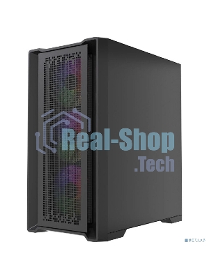 Корпус PowerCase ByteFlow Micro Black LE, Micro-Tower, чёрный