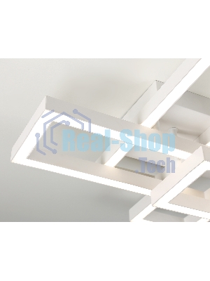 Потолочный светодиодный светильник Ambrella light FA1001/2+2 WH белый 65W 3000K-6400K 550*453*130 (ПДУ ИК)