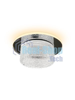 Светильник Ambrella light TN350 CH/CL хром/прозрачный GU5.3+3W (LED WHITE) D95*45