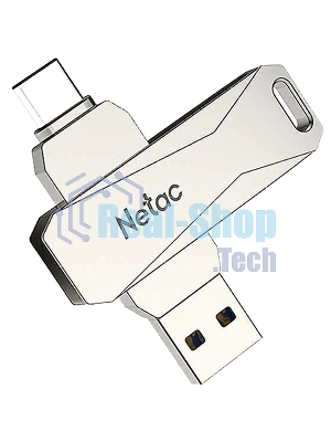 Флешка USB Netac U782C NT03U782C-032G-30PN dual USB 3.0+TypeC 32Gb, retail version