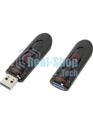 Флешка USB SanDisk CZ600 Cruzer Glide (SDCZ600-256G-G35), 256Gb, USB 3.0, R/W 100/20, черный