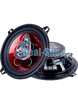 Колонки автомобильные Kicx SP 133 100Вт 89дБ 4Ом 13см (5дюйм) (ком.:2кол.) коаксиальные трехполосные