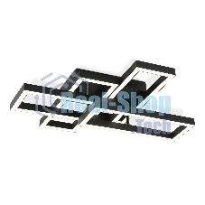 Потолочный светодиодный светильник Ambrella light FA1002/2+2 BK черный 65W 3000K-6400K 550*453*130 (ПДУ ИК)