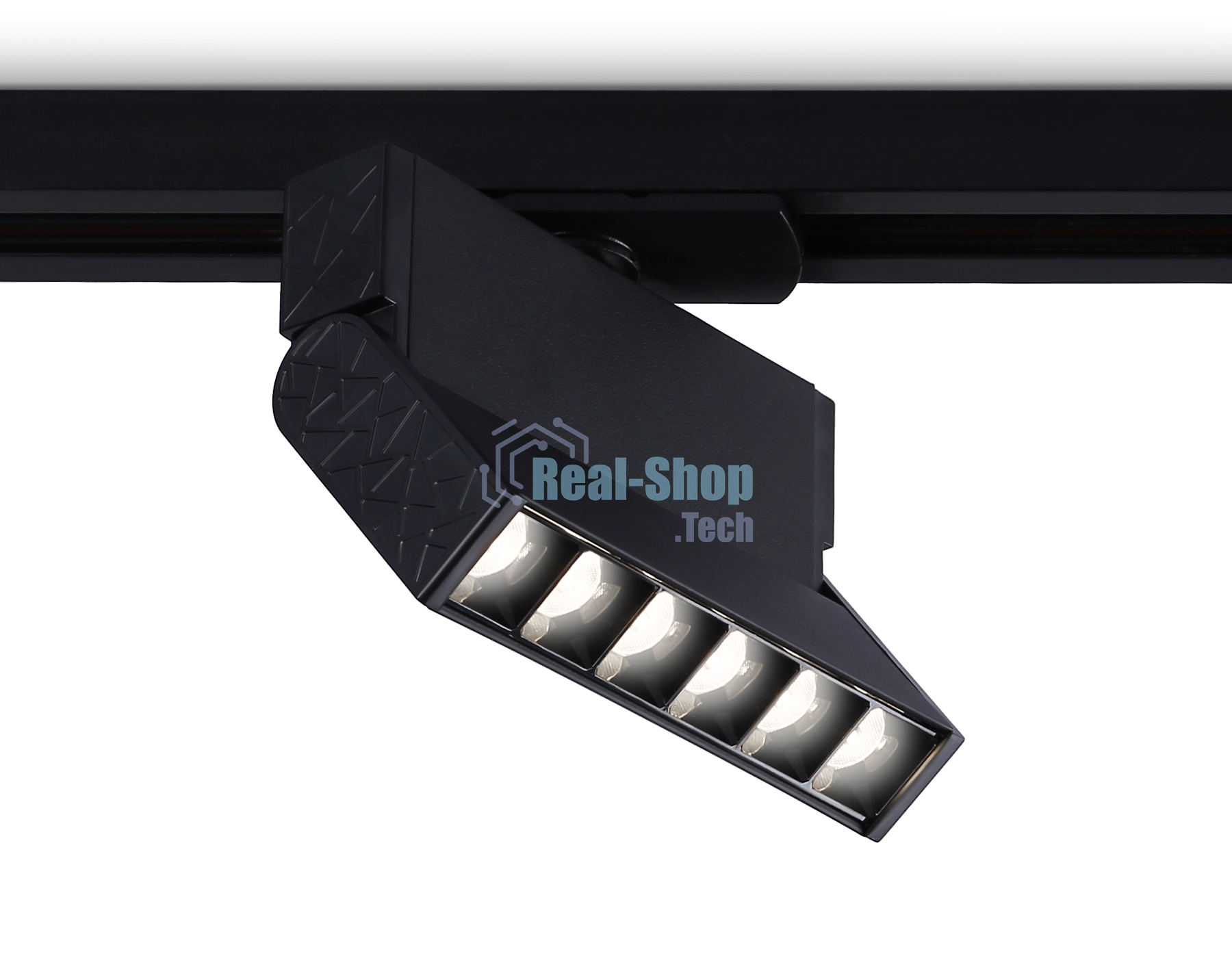 Трековый однофазный светодиодный светильник Ambrella light GL6814 BK черный LED 6W 4200K 24° 115*22*87