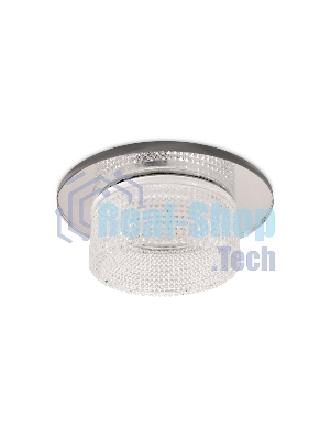 Светильник Ambrella light TN350 CH/CL хром/прозрачный GU5.3+3W (LED WHITE) D95*45