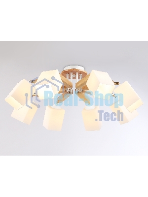 Светильник Ambrella light TR9522/8 WH/GD/FR белый/золото/белый матовый E27*8 max 40W D790*260