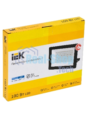Прожектор IEK LPDO601-100-65-K02 СДО 06-100 светодиодный черный IP65 6500 K IEK