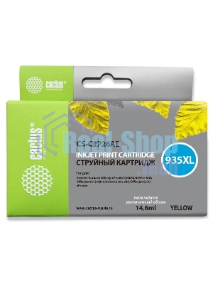 Картридж струйный Cactus CS-C2P26AE №935XL желтый (15 мл) для HP DJ Pro 6230/6830