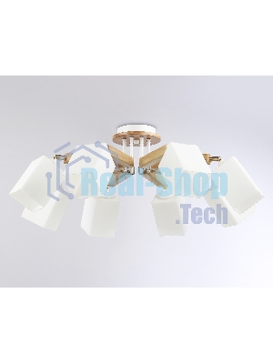 Светильник Ambrella light TR9522/8 WH/GD/FR белый/золото/белый матовый E27*8 max 40W D790*260