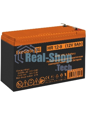 Батарея для ИБП ExeGate EP129860RUS HR 12-9/EXG1290 (12V 9Ah 1234W), клеммы F2