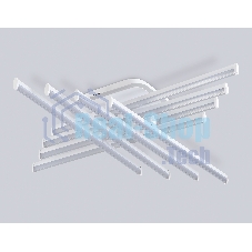 Потолочный светодиодный светильник Ambrella light FL6261 WH белый 130W 3000K-6400K 810*810*130 (ПДУ ИК)