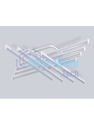 Потолочный светодиодный светильник Ambrella light FL6261 WH белый 130W 3000K-6400K 810*810*130 (ПДУ ИК)
