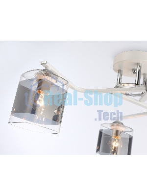 Светильник Ambrella light TR303217/3 WH/CH/SM белый/хром/дымчатый E27*3 max 60W D540*250