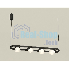 Светильник Ambrella light XB9164154/4 SBK/FR черный песок/белый матовый GX53 (C9164, N8402)