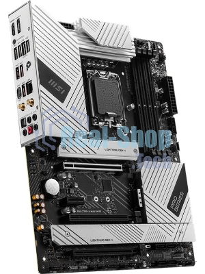 Материнская плата MSI PRO Z790-A MAX WIFI, LGA 1700, Intel Z790, 4xDDR5, 6xSATA, 4xM.2, 1xPCI-E 5.0 x16, 1xPCI-E 4.0 x16, 1xPCI-E 3.0 x16, 1xPCI-E x1, 1xHDMI, 1xDP, 1x2.5Gb LAN, 2xUSB-A 2.0, 2xUSB-A 3.2 Gen 1, 3xUSB-A 3.2 Gen 2, 1xUSB-C 3.2 Gen 2x2, 5x3.5мм, TOSLINK, 7.1, ATX