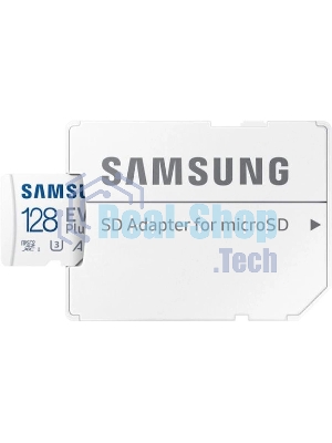 Флеш карта microSDXC 128Gb Samsung MB-MC128SA EVO PLUS + adapter