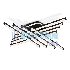Потолочный светодиодный светильник Ambrella light FL6262 BK черный 130W 3000K-6400K 810*810*130 (ПДУ ИК)