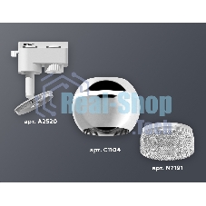 Светильник Ambrella light XT1104001 PSL/CL серебро полированное/прозрачный GU5.3 LED 3W 4200K (A2520, C1104, N7191)