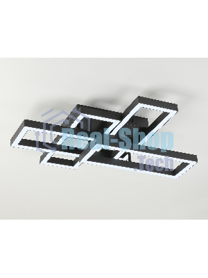 Потолочный светодиодный светильник Ambrella light FA1002/2+2 BK черный 65W 3000K-6400K 550*453*130 (ПДУ ИК)