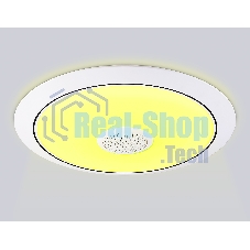 Музыкальный светодиодный светильник Ambrella light FZ720 WH белый IP20 52W 3000-6500K+RGB Music 450*65 (ПДУ ИК)