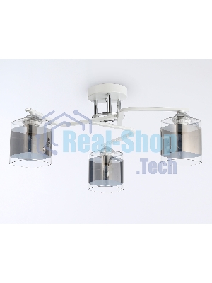 Светильник Ambrella light TR303217/3 WH/CH/SM белый/хром/дымчатый E27*3 max 60W D540*250