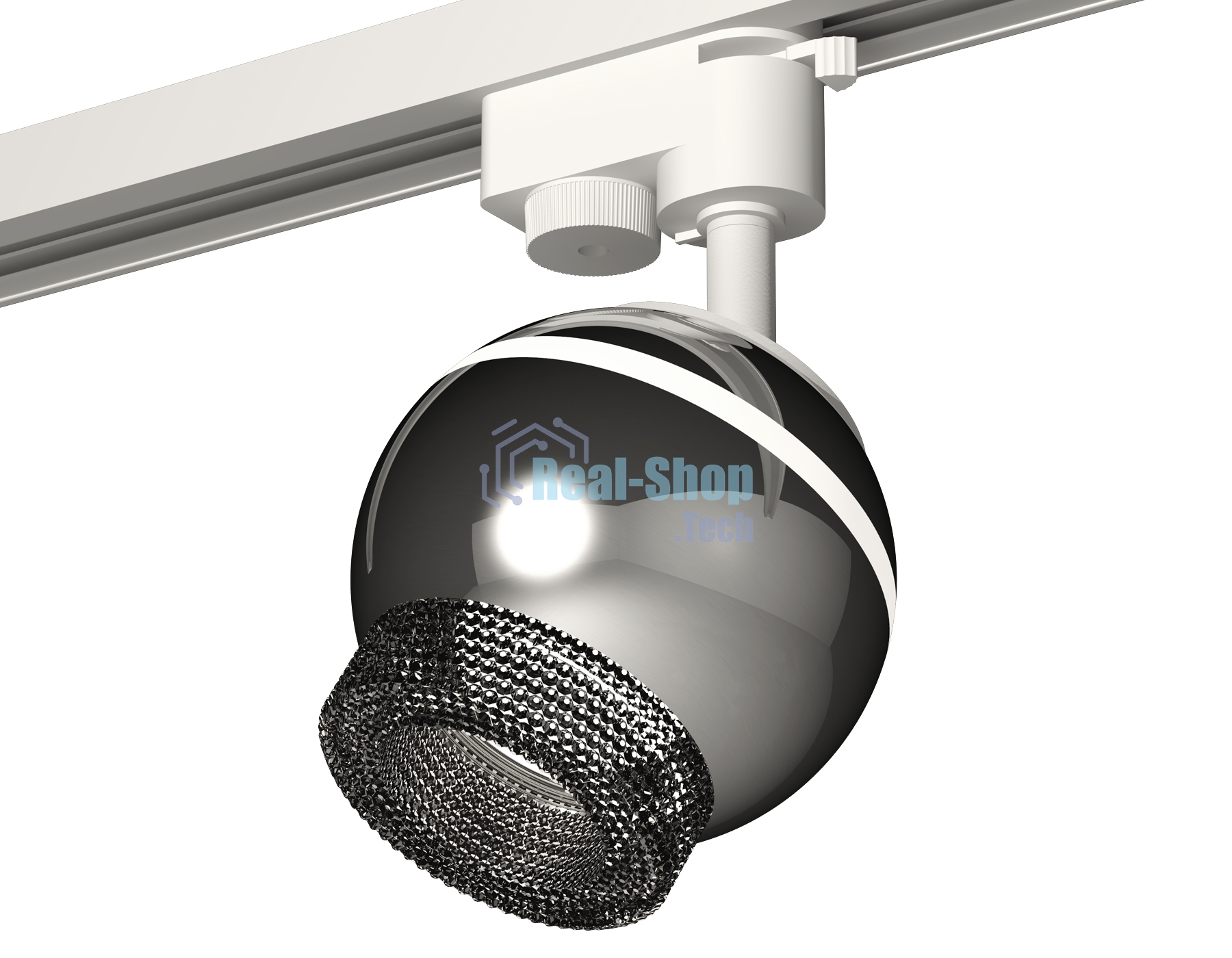 Светильник Ambrella light XT1104002 PSL/BK серебро полированное/тонированный GU5.3 LED 3W 4200K (A2520, C1104, N7192)