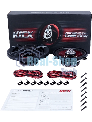 Колонки автомобильные Kicx SP 133 100Вт 89дБ 4Ом 13см (5дюйм) (ком.:2кол.) коаксиальные трехполосные