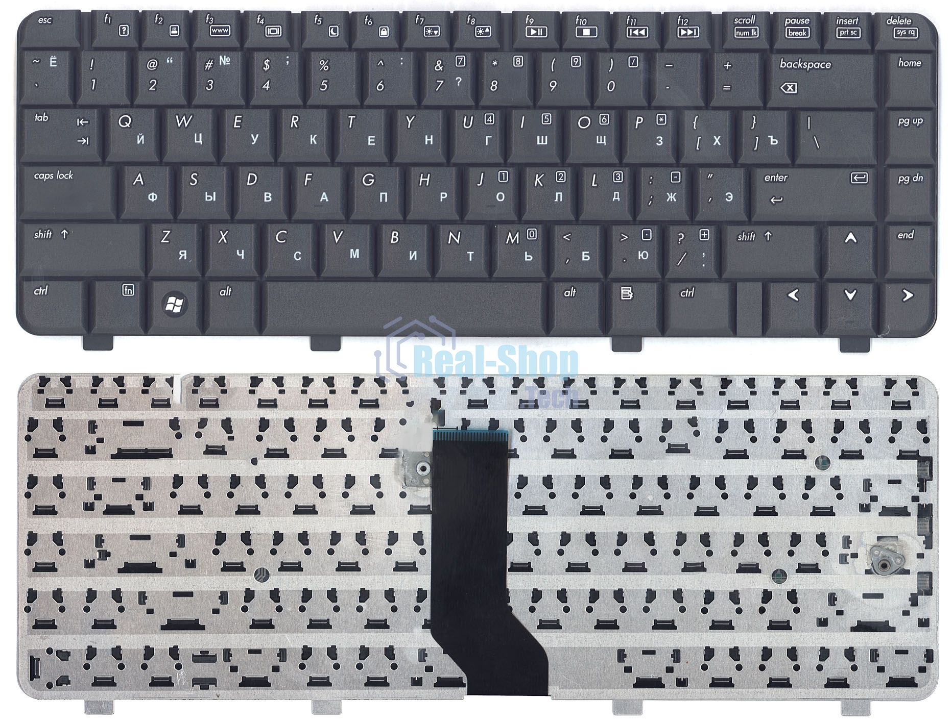 Клавиатура для ноутбука HP Compaq 6520S 6720S 540 550 черная