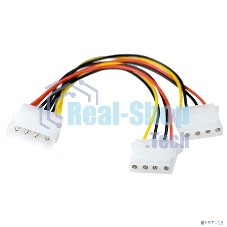 Разветвитель питания IDE-устройств Molex (IDE) в 2*Molex (IDE), 15 см ExeGate