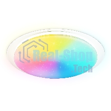 Светодиодный светильник RGB Ambrella light FZ770 WH белый IP20 42W 3000-6500K+RGB 450*55 (ПДУ ИК)