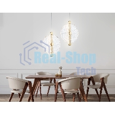 Светильник Ambrella light LH31147 BS/CL латунь/прозрачный 13W 3000K 280*60*350