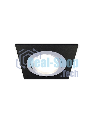 Комплект встраиваемого поворотного светильника Ambrella light XC7632082 SBK/PSL черный песок/серебро полированное MR16 GU5.3 (C7632, N7003)
