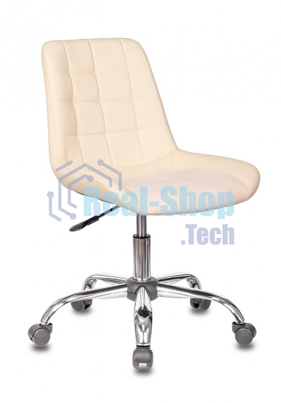 Кресло Бюрократ CH-350SL/IVORY светло-бежевый, экокожа, 120 кг, механизм качания