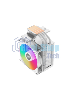 Кулер PCCooler R400 ARGb белый 92мм алюминий+медь 2200rpm 30db 4-pin 180W 133мм