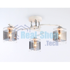 Светильник Ambrella light TR303217/3 WH/CH/SM белый/хром/дымчатый E27*3 max 60W D540*250