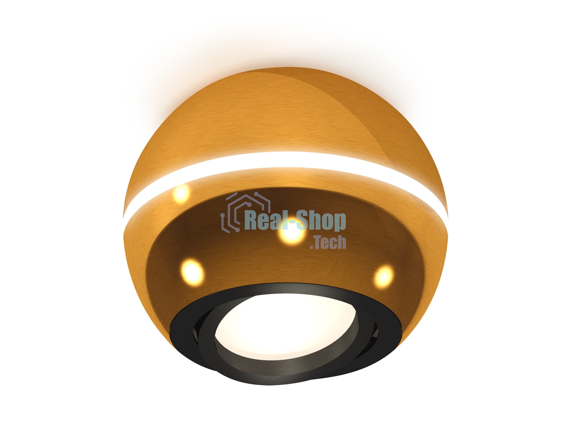 Светильник Ambrella Light XS1105010 PYG/PBK золото желтое полированное/черный полированный MR16 GU5.3 LED3W 4200K(C1105,N7002)